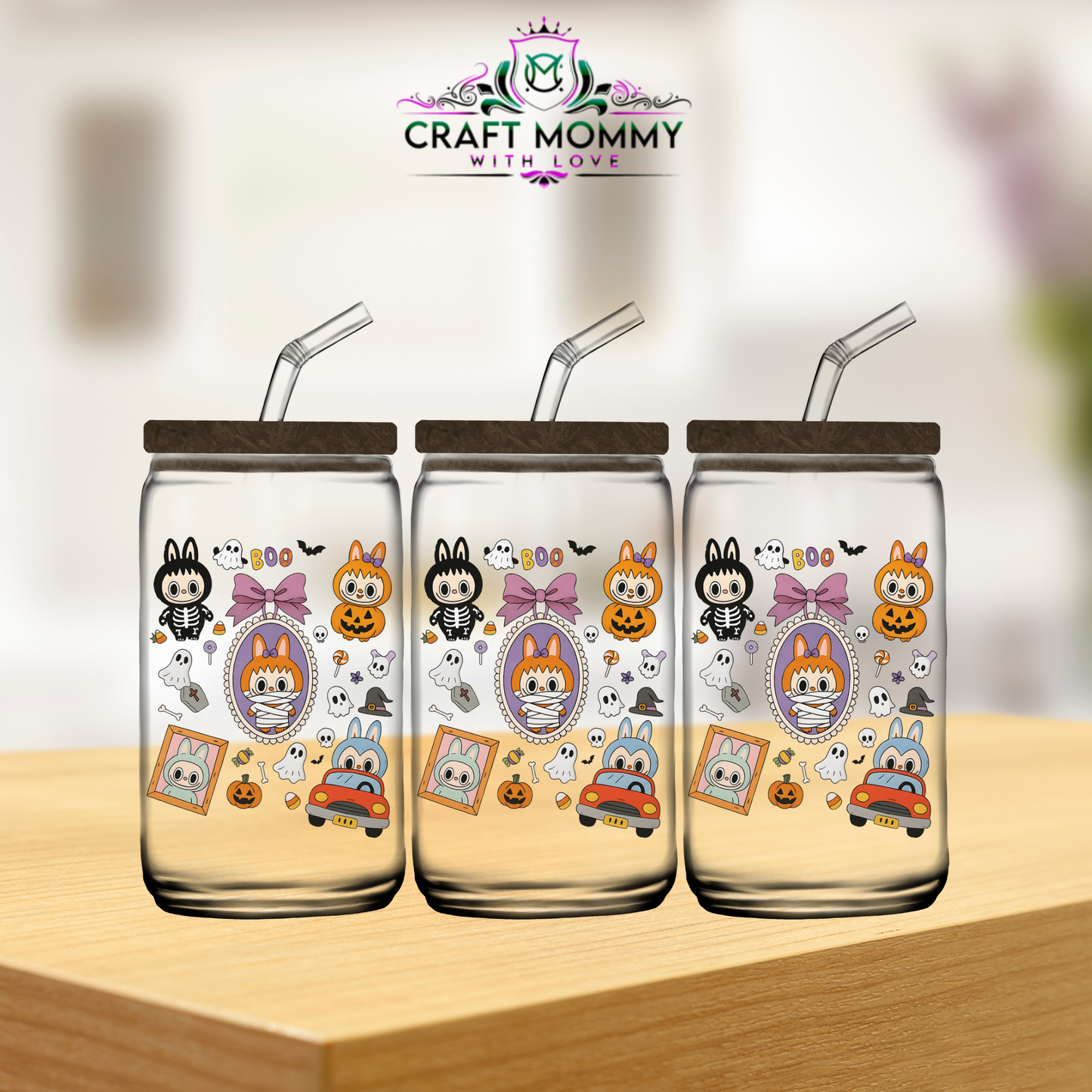 Labubu Halloween Style 002 - UV DTF wrap