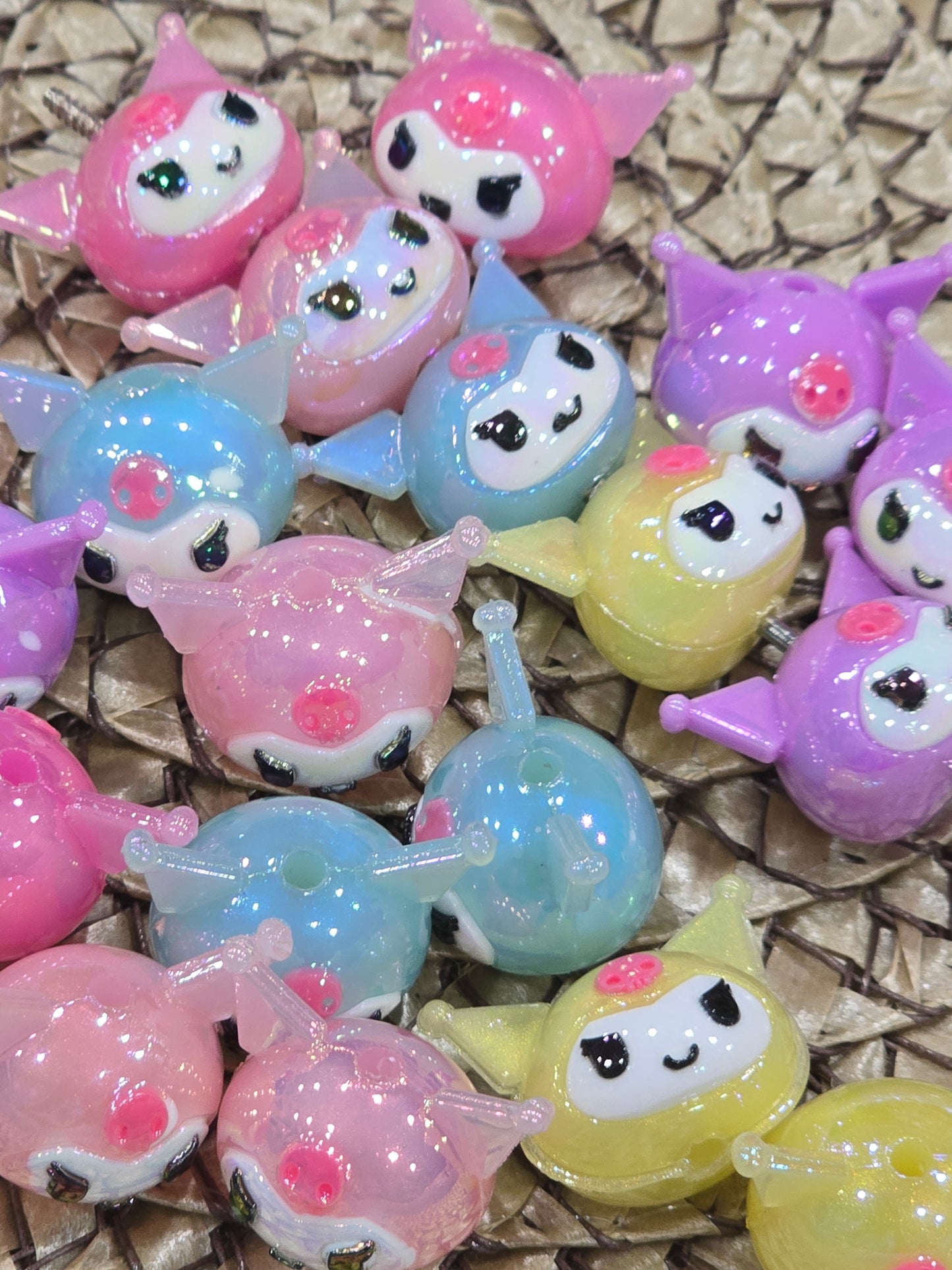 3D Kuromi Silicon beads 5pcs/set