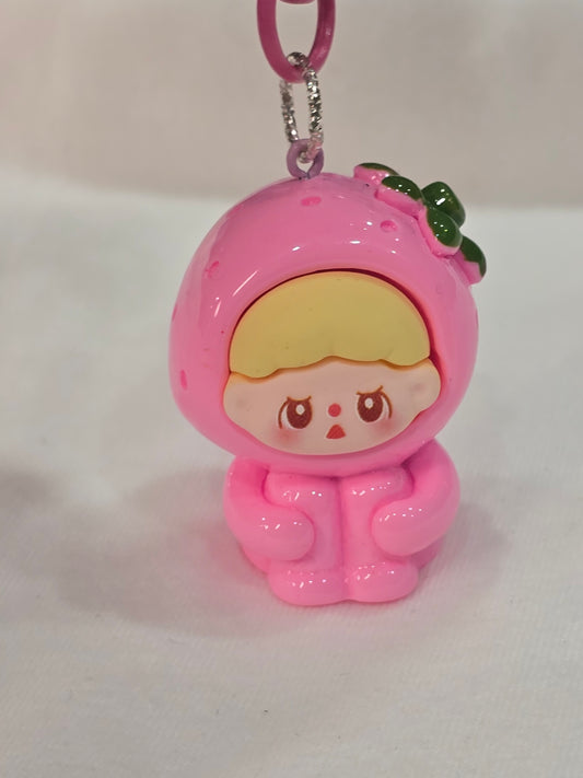 Handmade with love keychain Pink cutesy popmart