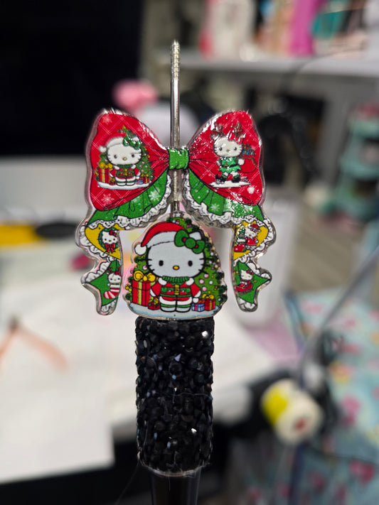 Focal acrylic beads- HK Christmas