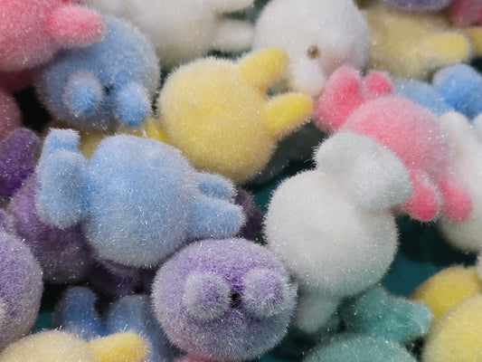 Fuzzy la bubu monster beads 16mm