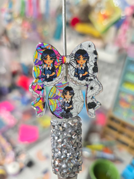 Focal acrylic beads- Wednesday