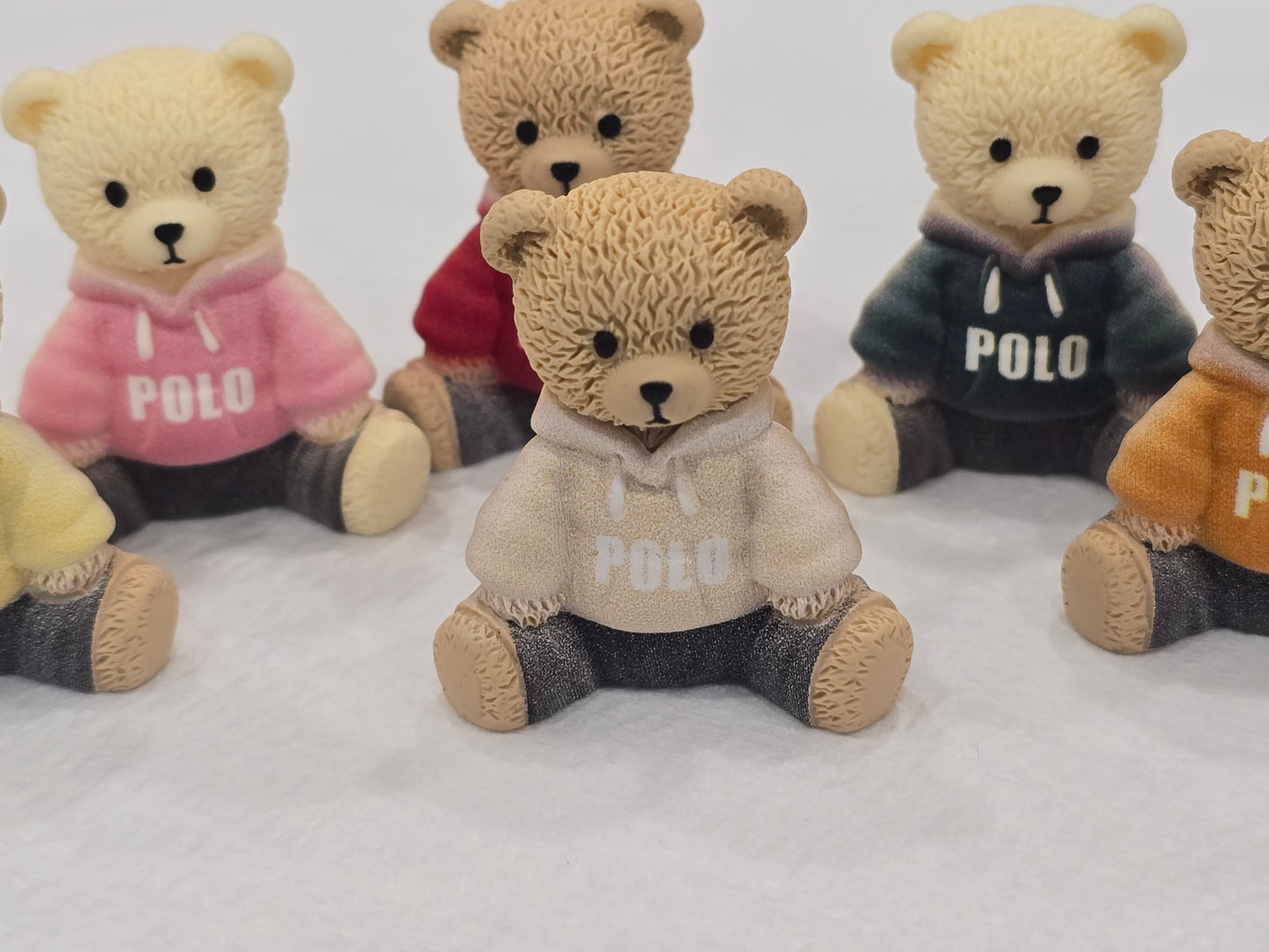 Polo Bear 6pcs set 3D charms