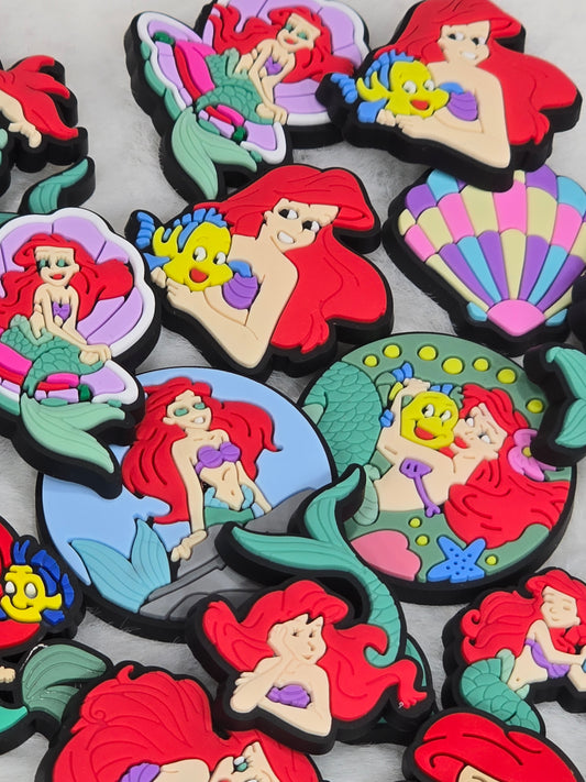 Croc Charms bundle- Little Mermaid- $7/10pcs