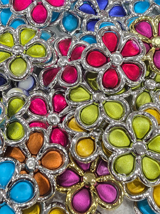 5 hole flower beads