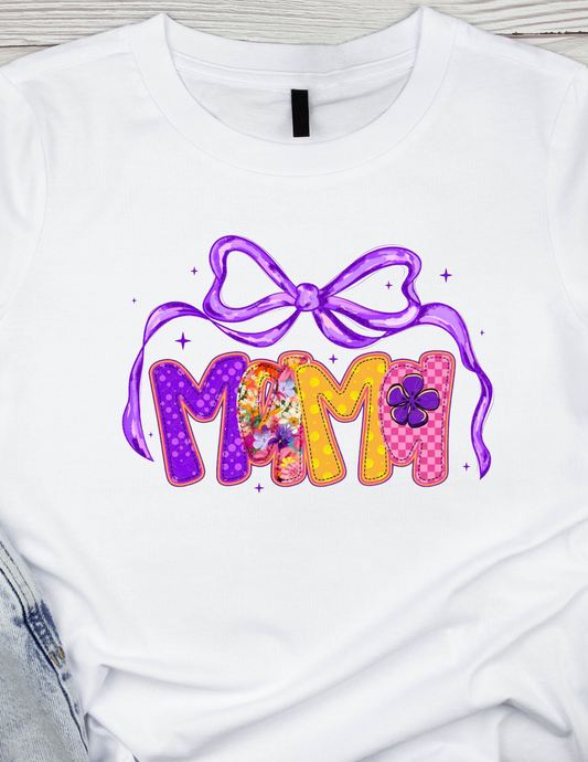 Spring Mama purple  -  DTF TRANSFER Prints 10 x 6 inches
