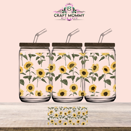 Sunflower - UV DTF WRAP 16oz
