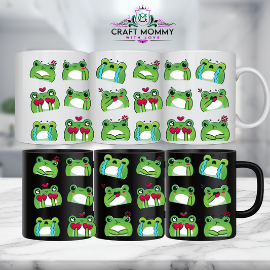 11 oz. Mug UV DTF Wrap- Frog