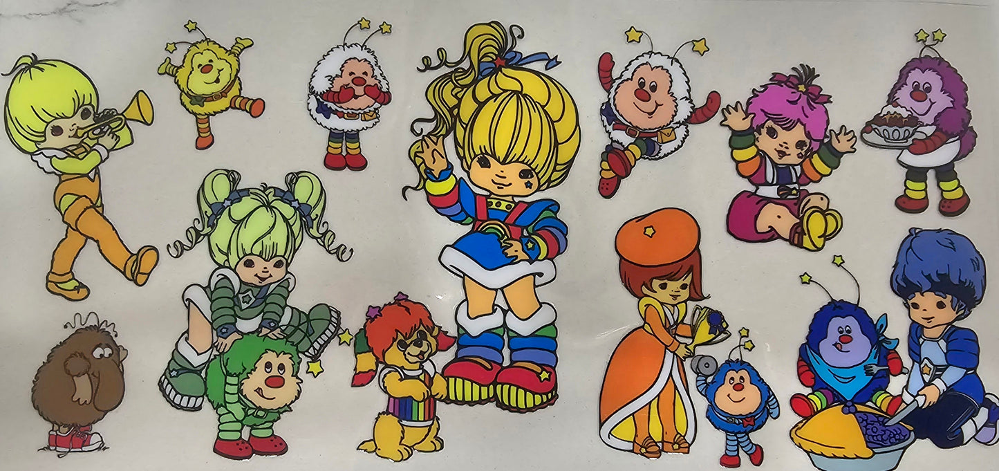 Rainbow brite 80's  - UV DTF Wrap 16 oz