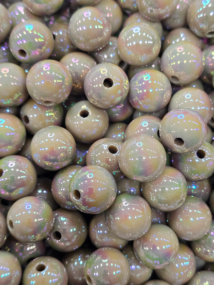 Brown 16mm Acrylic AB beads (Copy)