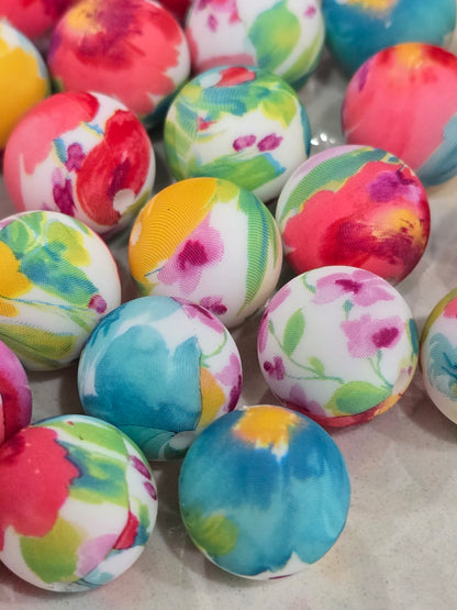 15mm Silicon abstract flower