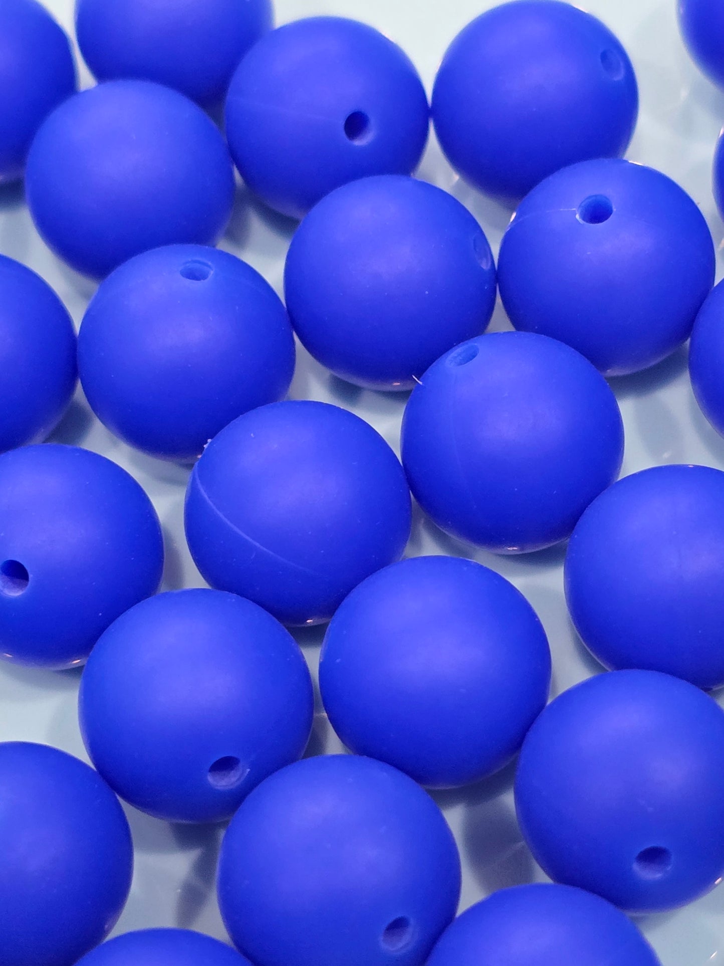 15mm Silicon solid royal blue