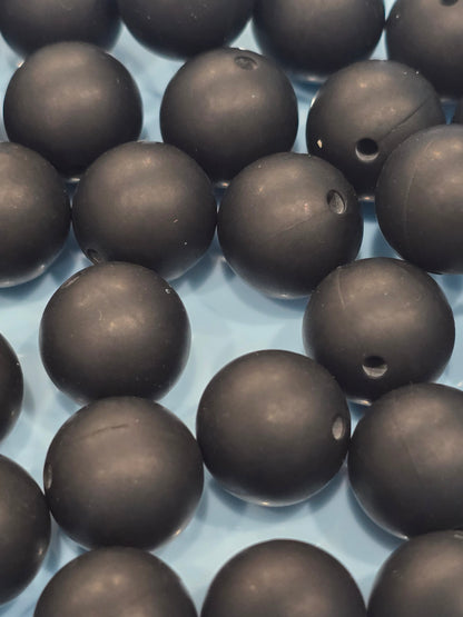 15mm Silicon solid black