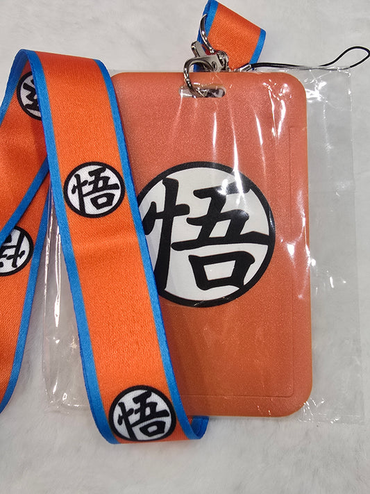 ID holder lanyard - orange anime