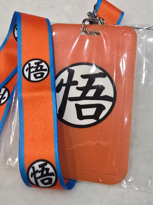 ID holder lanyard - orange anime