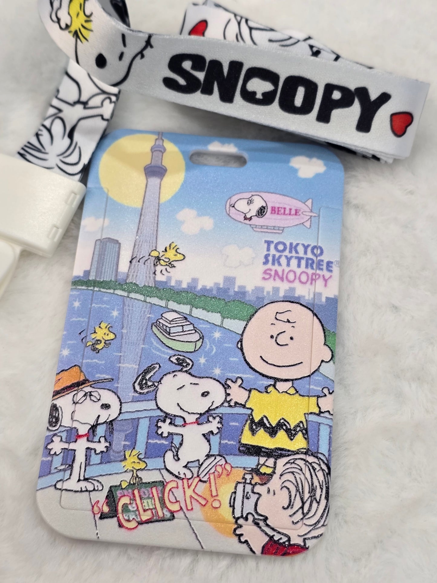 ID holder lanyard- snoopy