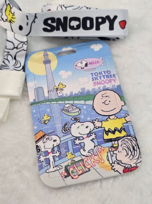 ID holder lanyard- snoopy