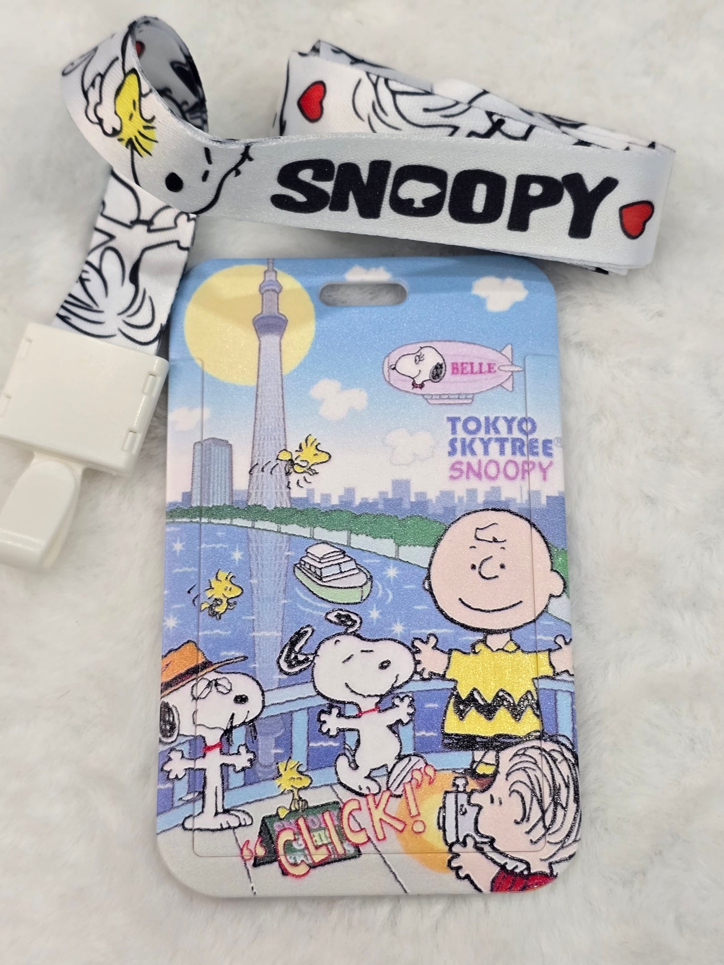 ID holder lanyard- snoopy