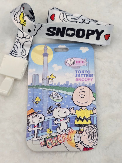 ID holder lanyard- snoopy