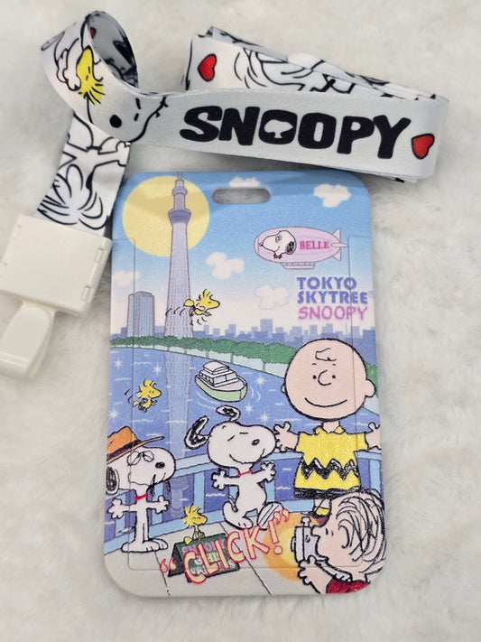 ID holder lanyard- snoopy
