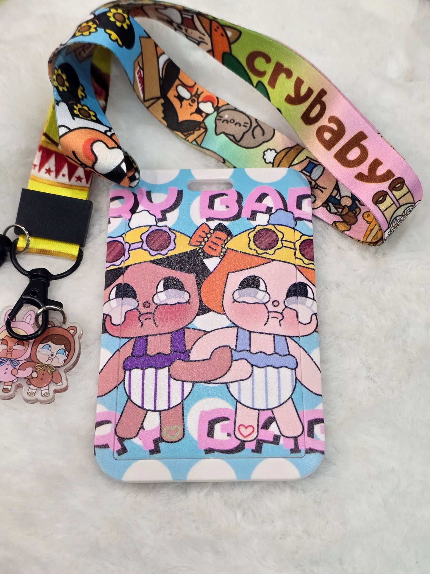 ID holder lanyard- crybaby