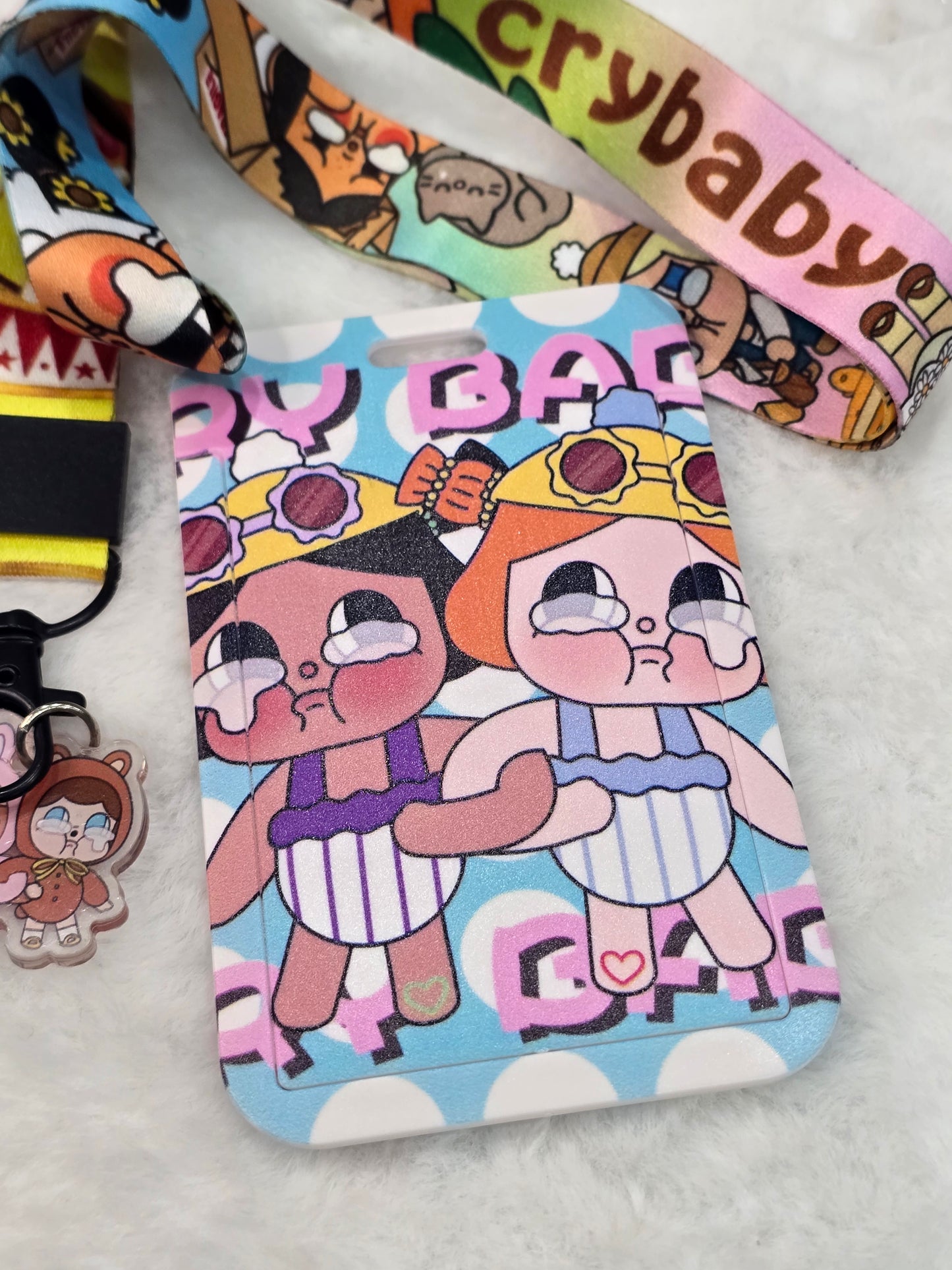 ID holder lanyard- crybaby