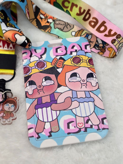 ID holder lanyard- crybaby