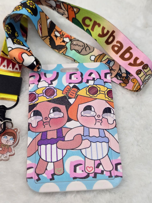 ID holder lanyard- crybaby