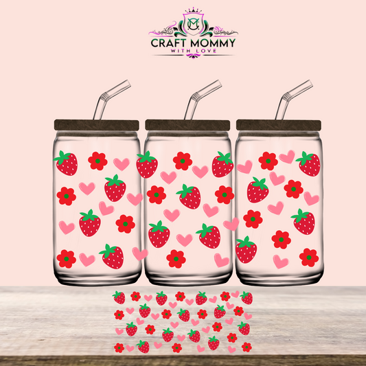 Strawberry - UV DTF WRAP 16oz