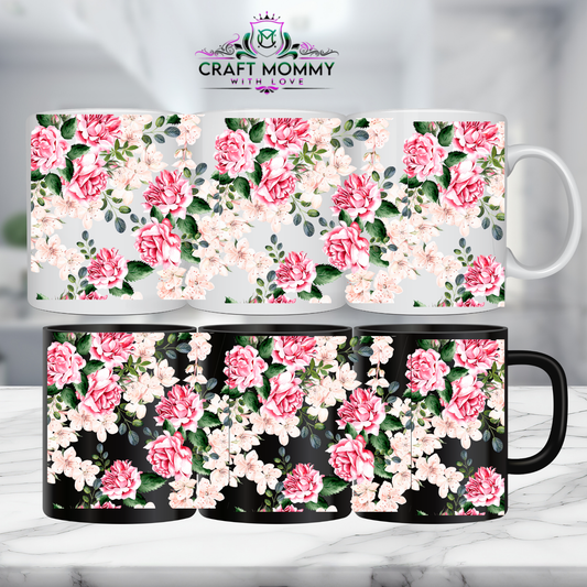 Floral 23- 11oz mug UV DTF Mug wrap