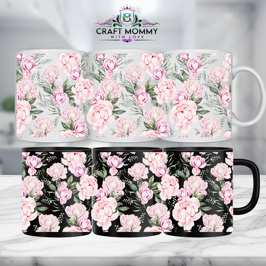 Floral 27- 11oz mug UV DTF Mug wrap