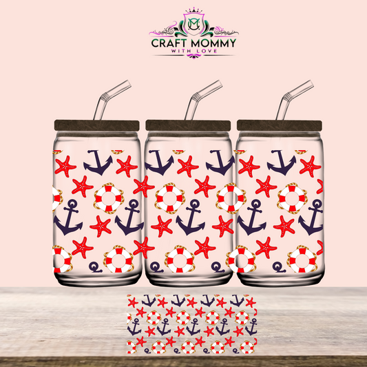 Nautical 006 - UV DTF WRAP 16oz