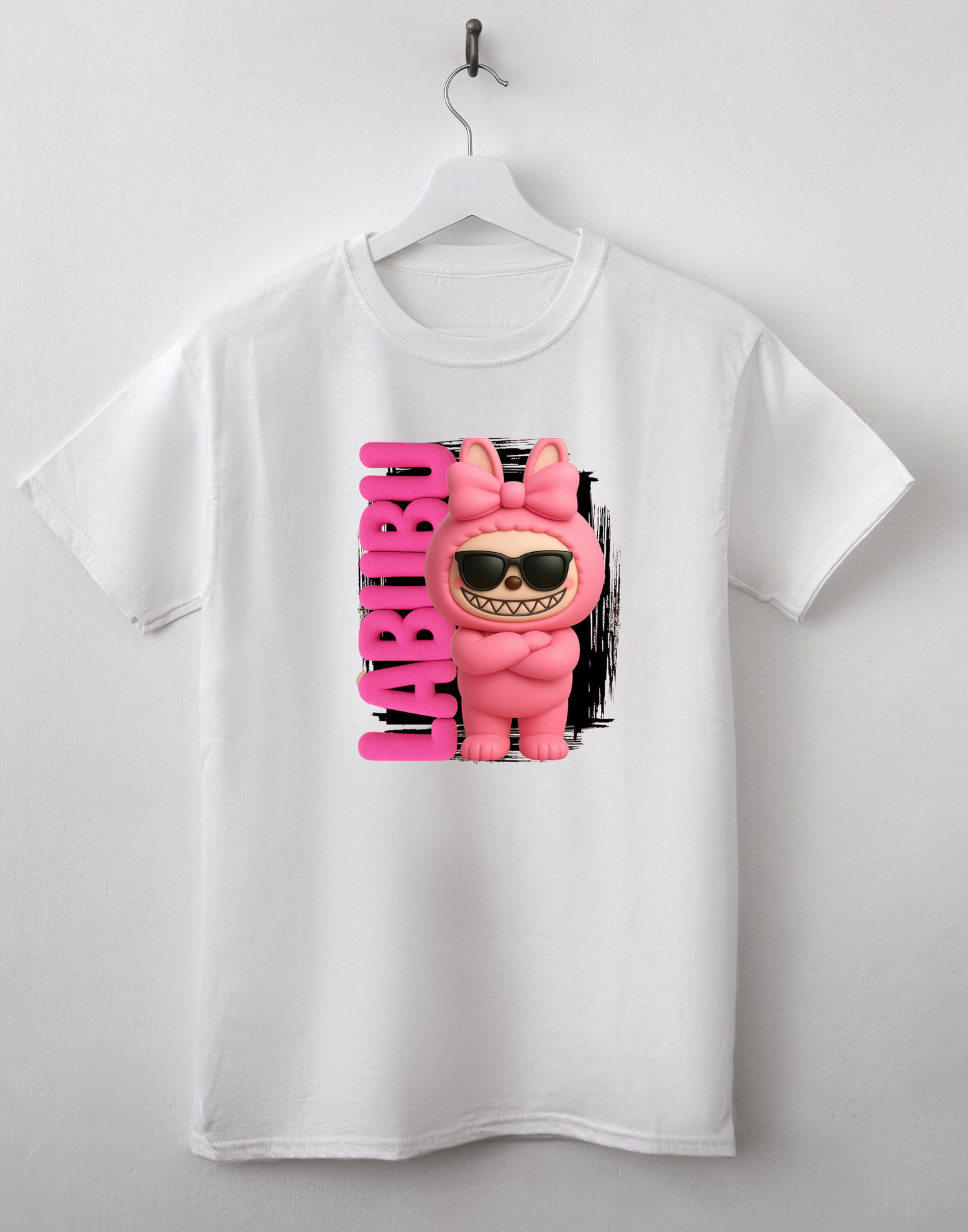 LaBubu Pink with sunglasses -  DTF TRANSFER Prints