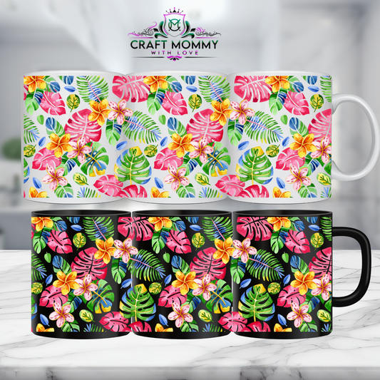 Floral 33- 11oz mug UV DTF Mug wrap