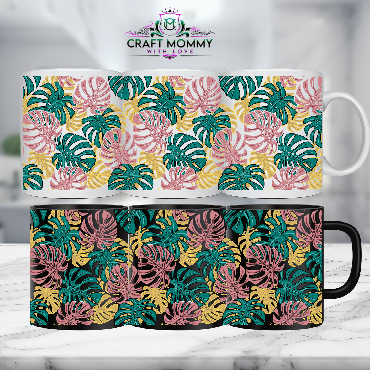 Floral 38- 11oz mug UV DTF Mug wrap