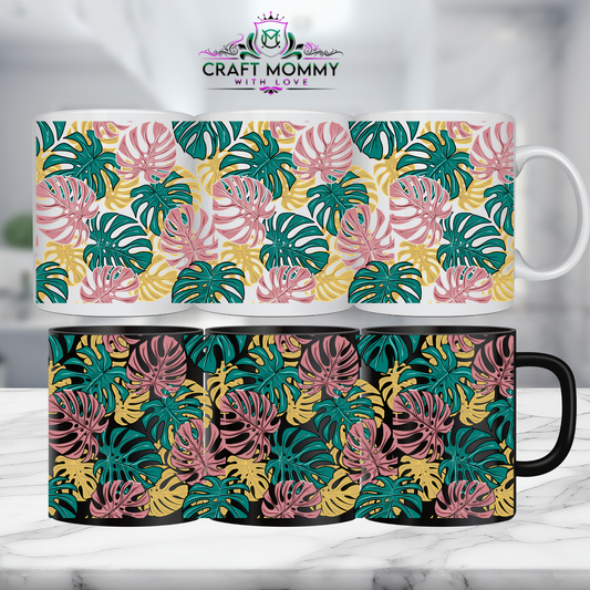 Floral 38- 11oz mug UV DTF Mug wrap