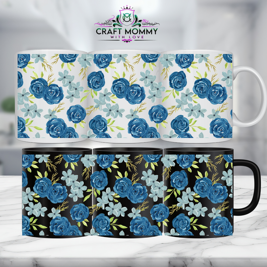 Floral 2 - 11oz mug UV DTF Mug wrap