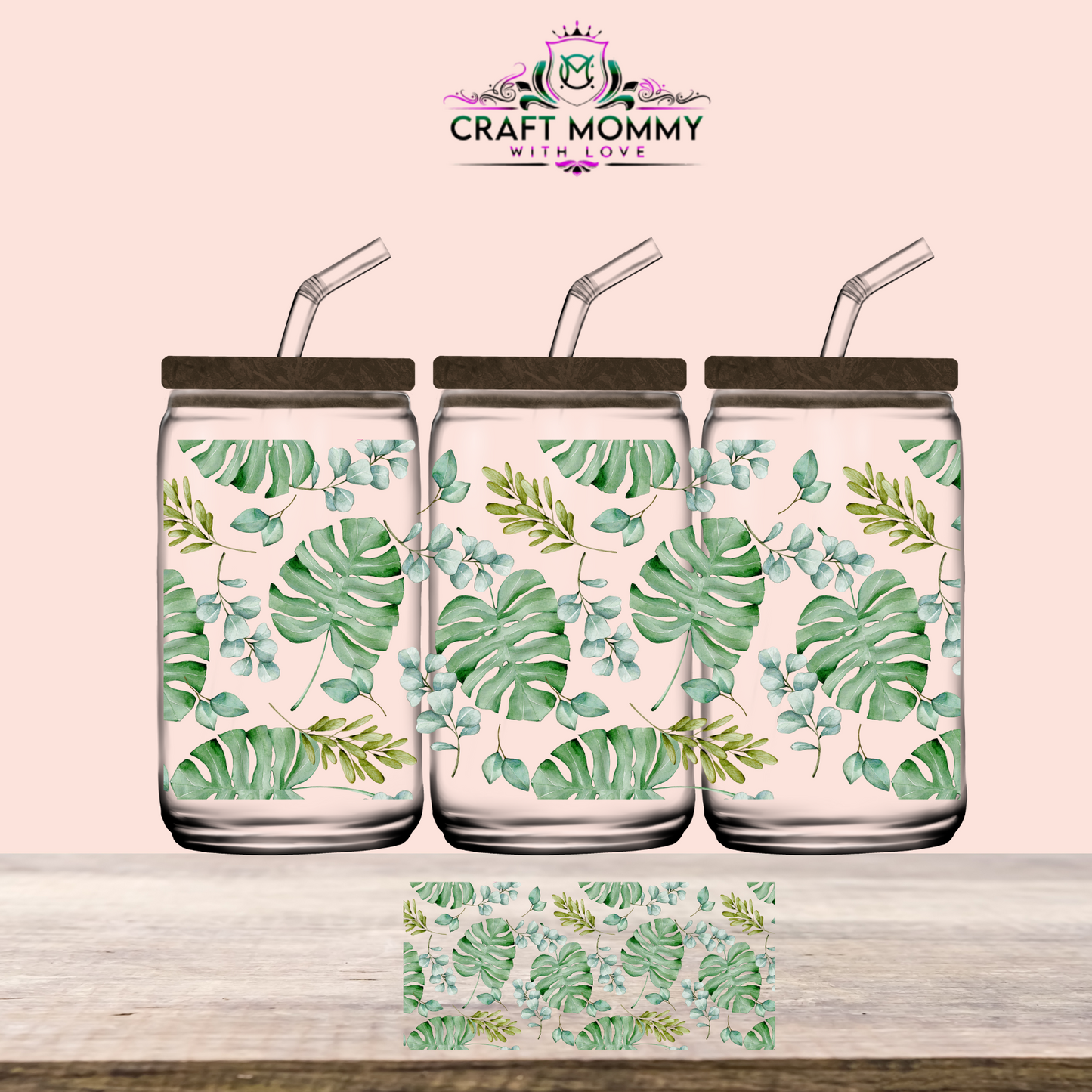 Monstera  - UV DTF WRAP 16oz