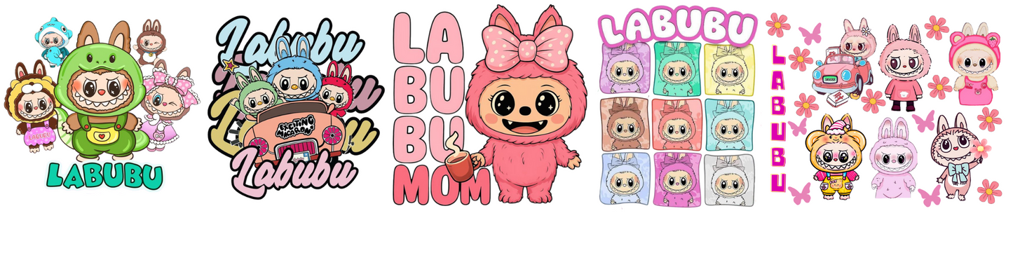 Labubu Hand sanitizer decals