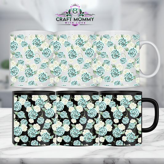 Floral 5 - 11oz mug UV DTF Mug wrap