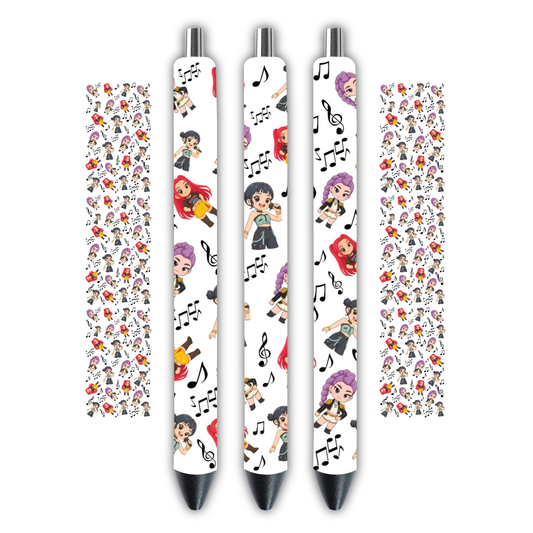 Kpon Dem0n Hunter- Huntrix Pen wrap music background