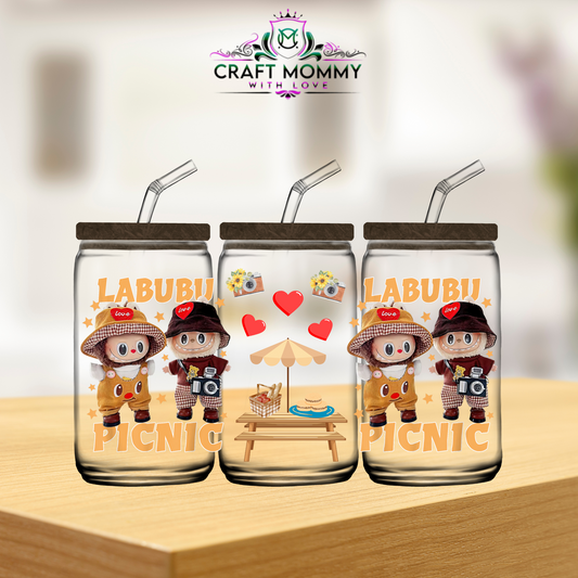 Picnic Labubu-  UV DTF WRAP 16oz