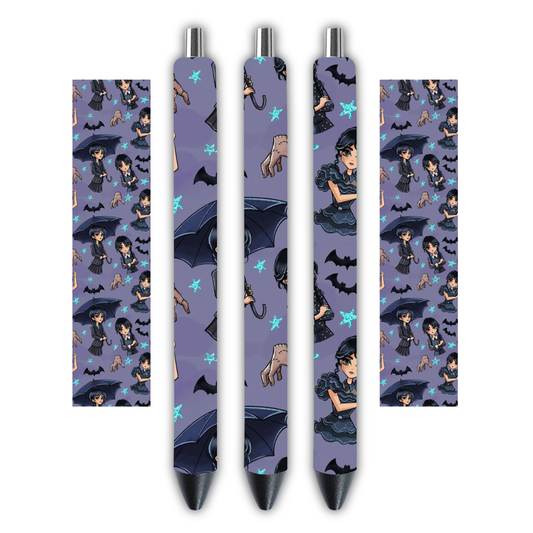 Wednesday Adams pen wrap