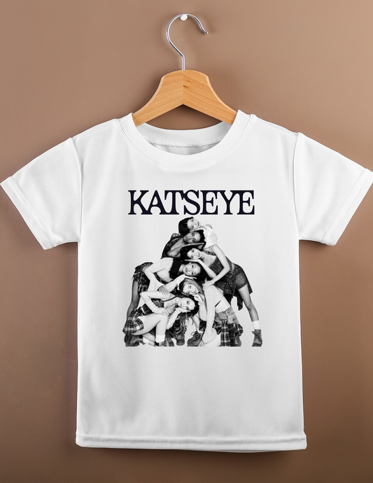 Katseye black and white   -  DTF TRANSFER Prints 6 x 7 inches