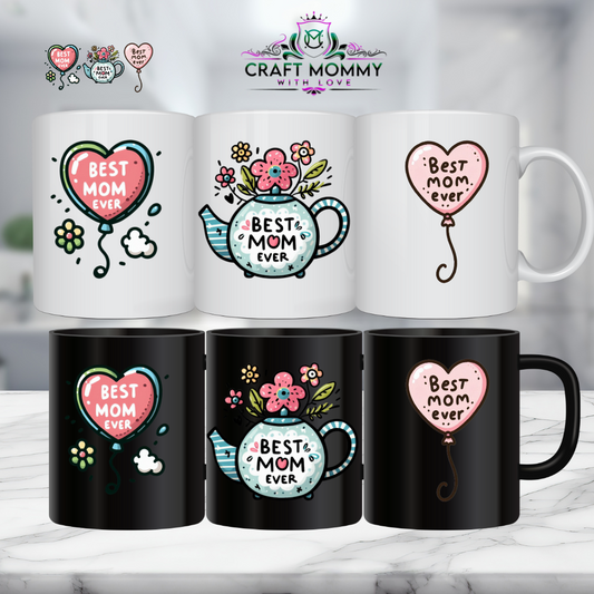 11 oz. Mug UV DTF Wrap- Best mom