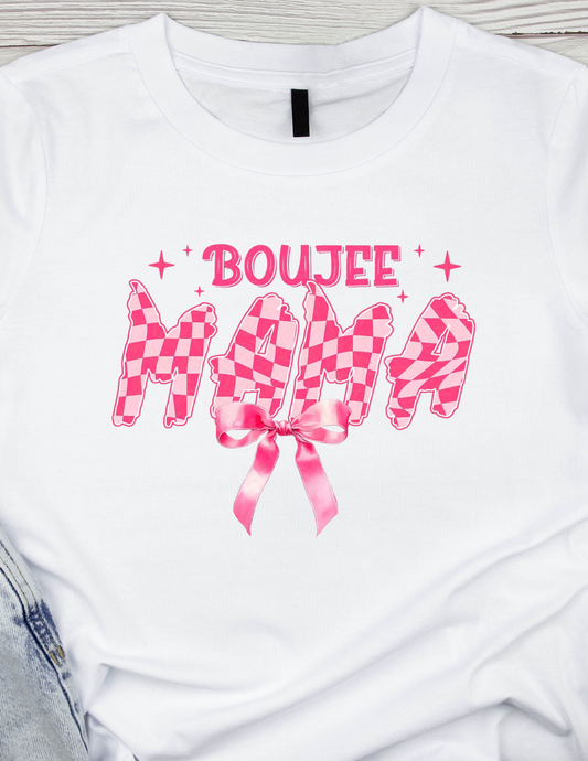 Boujee Mama pink-  DTF TRANSFER Prints 10 x 6 inches