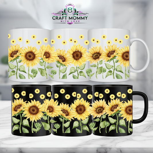 Floral 8 - 11oz mug UV DTF Mug wrap