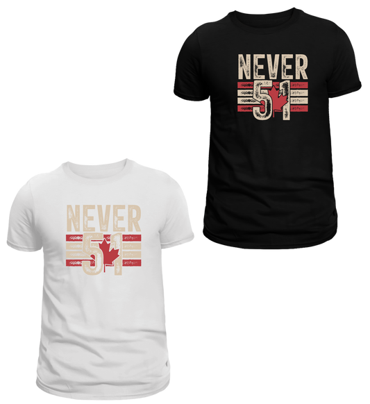 Never 51 with flag- Tshirt
