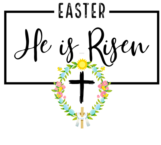FREE  Digital Transparent PNG File- Easter He is Risen