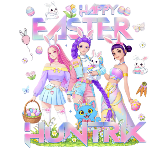FREE  Digital Transparent PNG File-Kpop Huntrix Easter Design 01